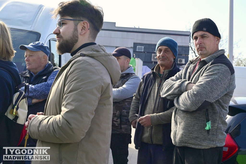 Spotkanie na targowisku w Stalowej Woli