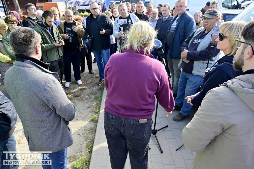 Spotkanie na targowisku w Stalowej Woli