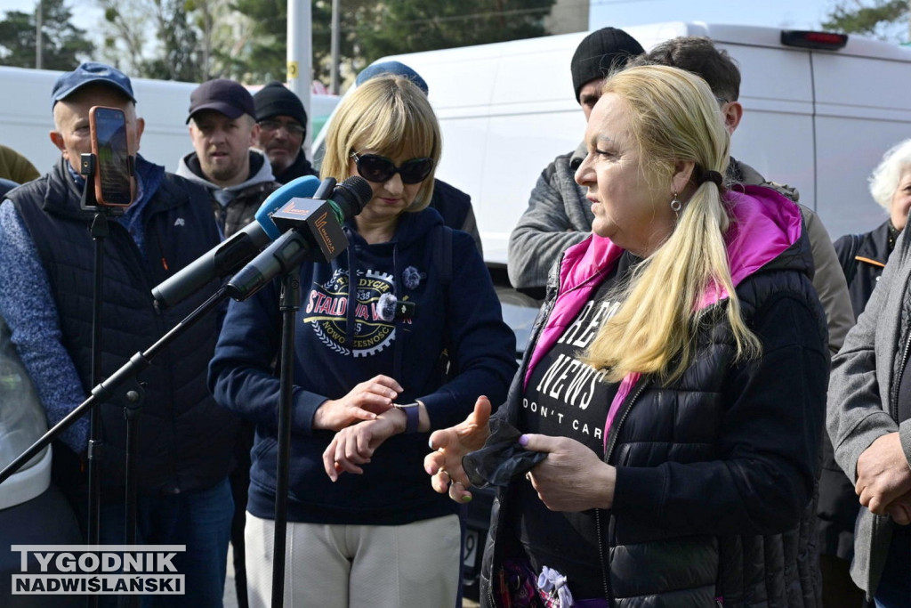 Spotkanie na targowisku w Stalowej Woli