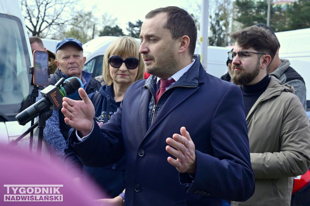 Spotkanie na targowisku w Stalowej Woli