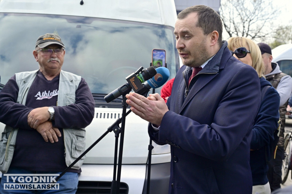 Spotkanie na targowisku w Stalowej Woli