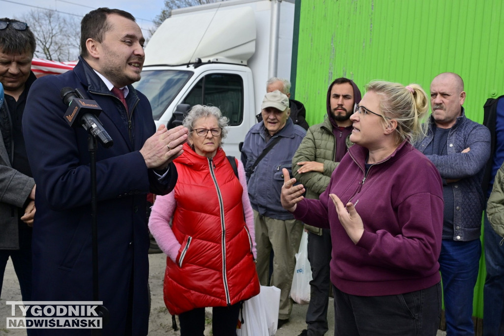Spotkanie na targowisku w Stalowej Woli