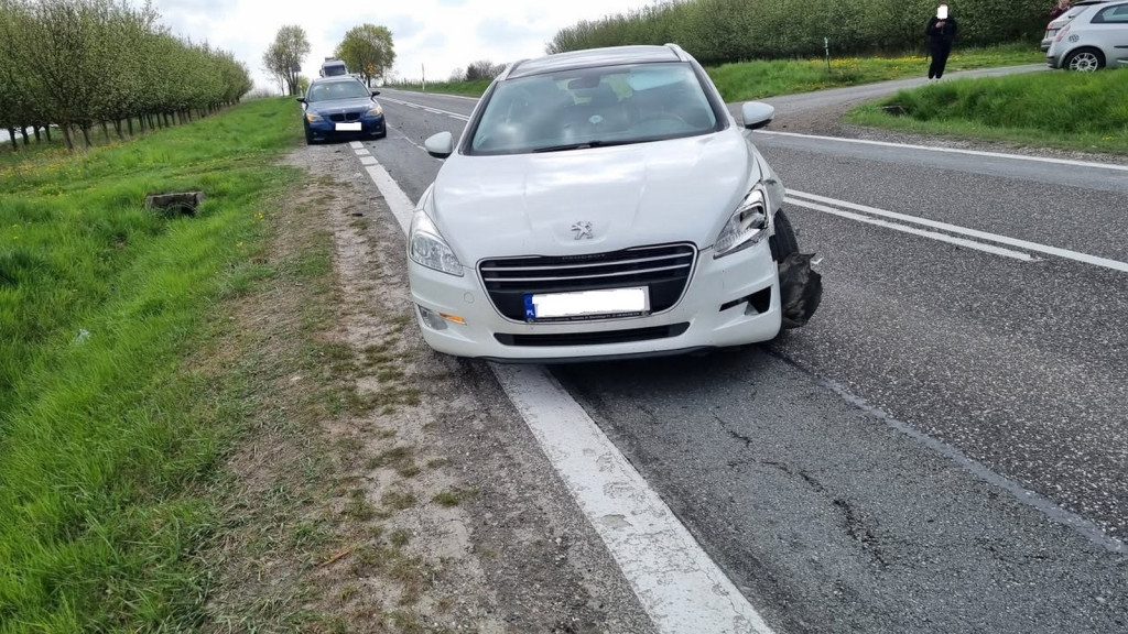 Wypadek na DK9 w Suliszowie