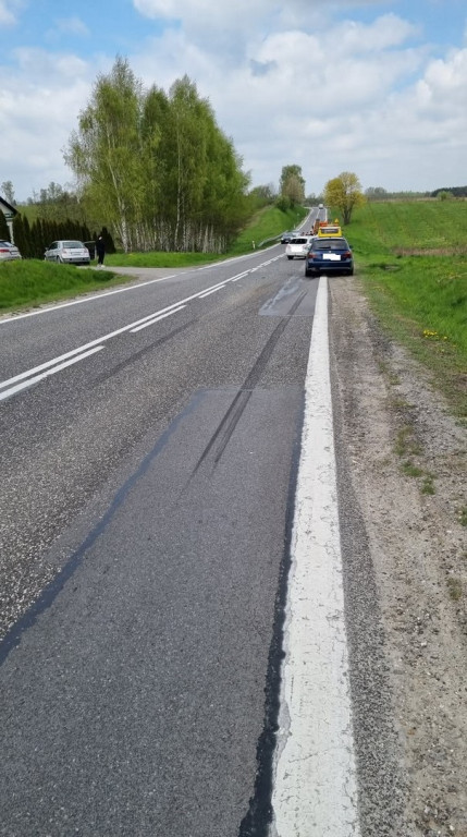 Wypadek na DK9 w Suliszowie