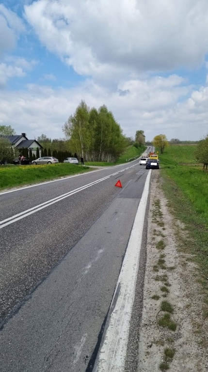 Wypadek na DK9 w Suliszowie