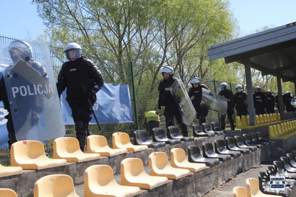 Ćwiczenia policyjne w Połańcu