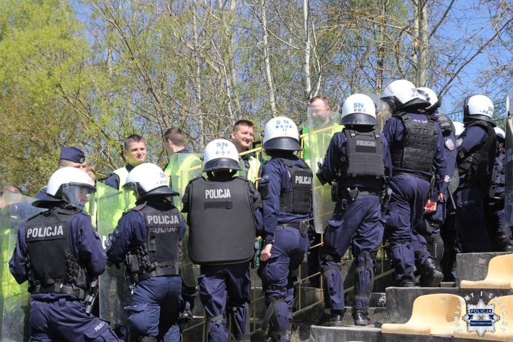 Ćwiczenia policyjne w Połańcu