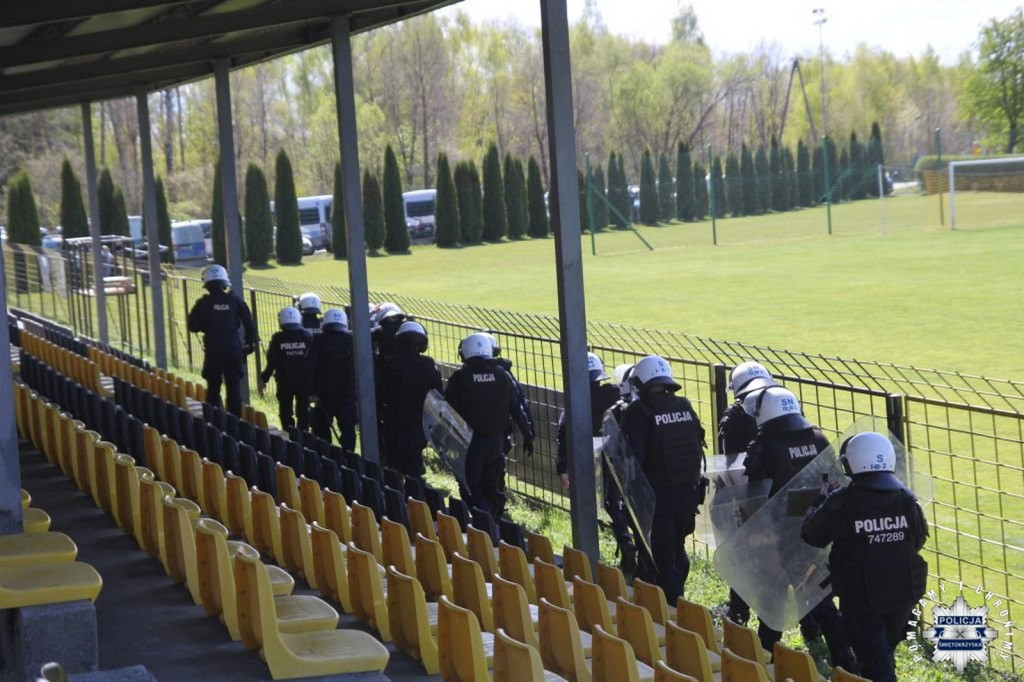 Ćwiczenia policyjne w Połańcu