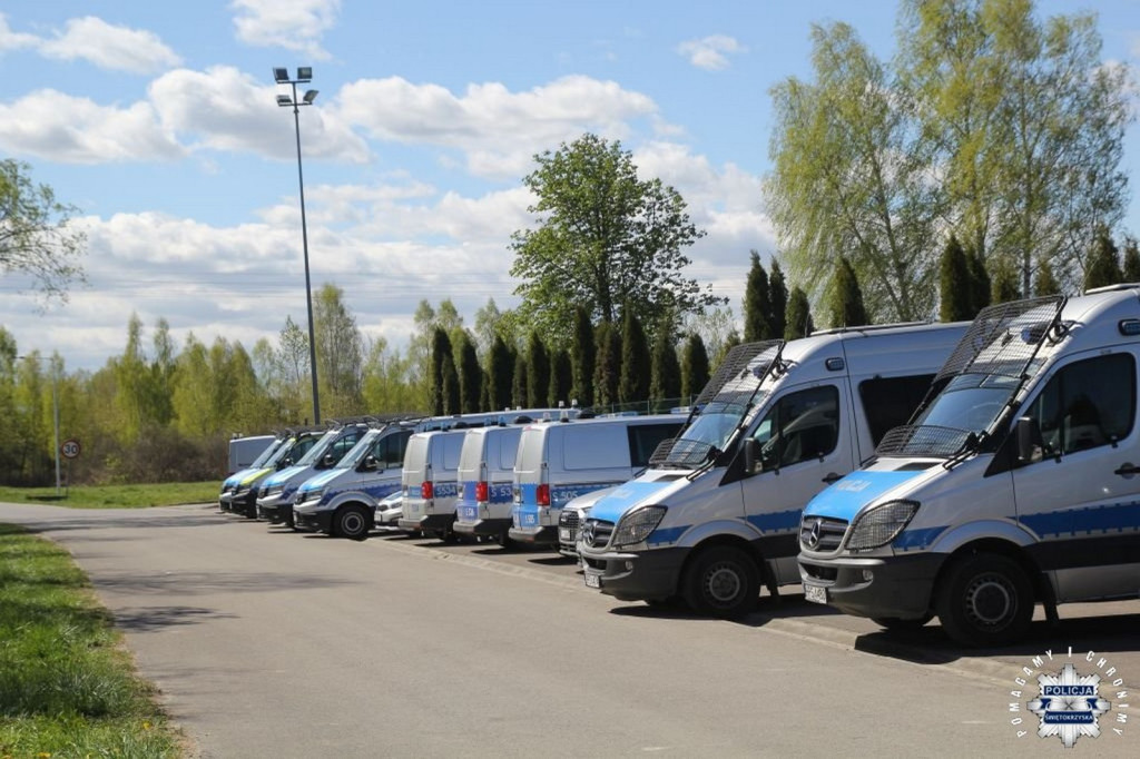 Ćwiczenia policyjne w Połańcu