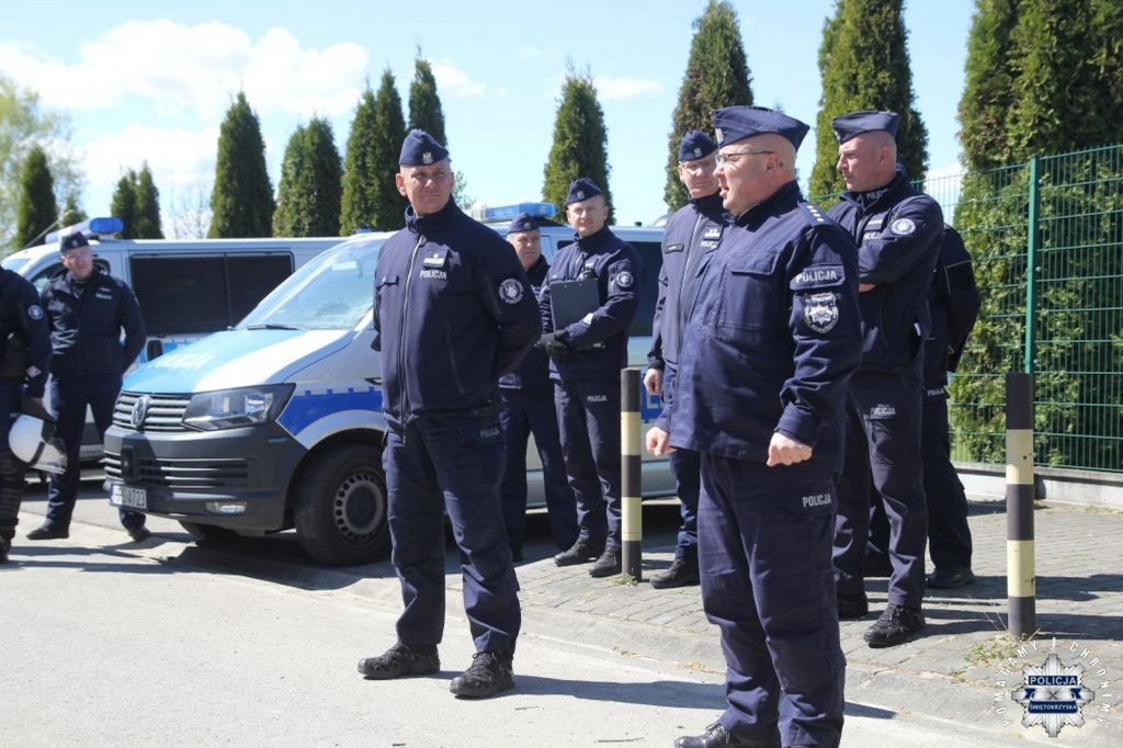 Ćwiczenia policyjne w Połańcu
