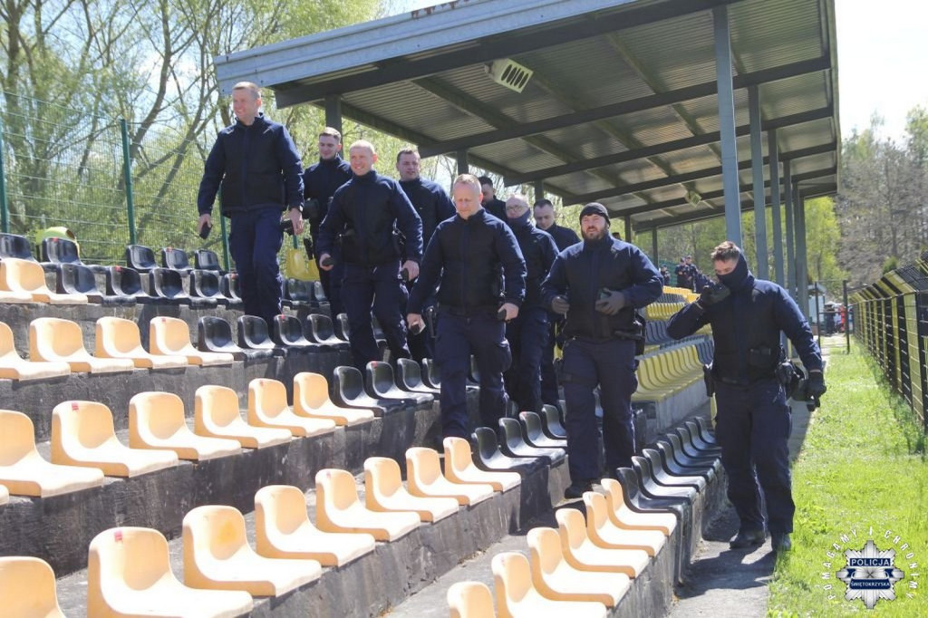 Ćwiczenia policyjne w Połańcu