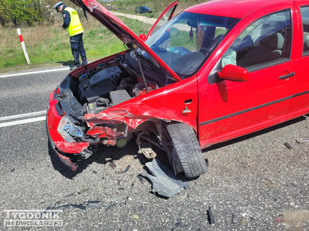 Wypadek w Trzebiesławicach w gminie Łoniów