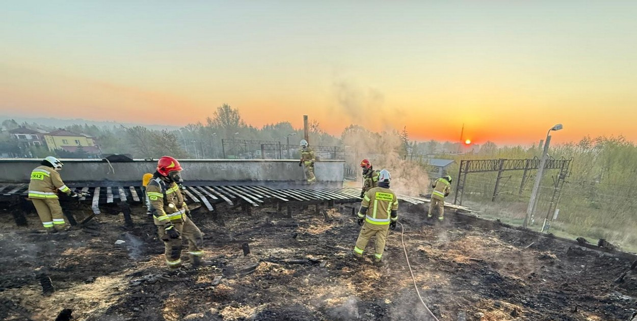 Pożar hotelu w Sandomierzu