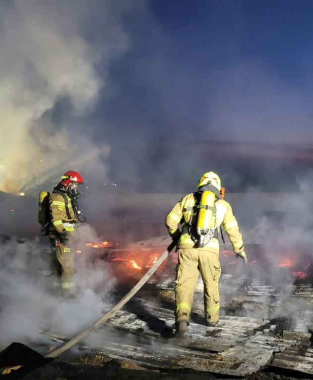 Pożar hotelu w Sandomierzu