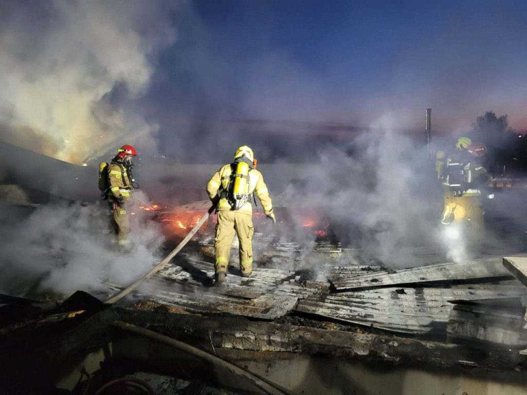 Pożar hotelu w Sandomierzu