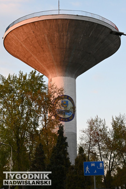 Premiera iluminacji wieży ciśnień w Tarnobrzegu