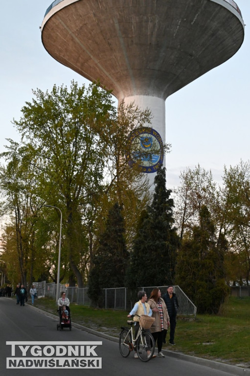 Premiera iluminacji wieży ciśnień w Tarnobrzegu