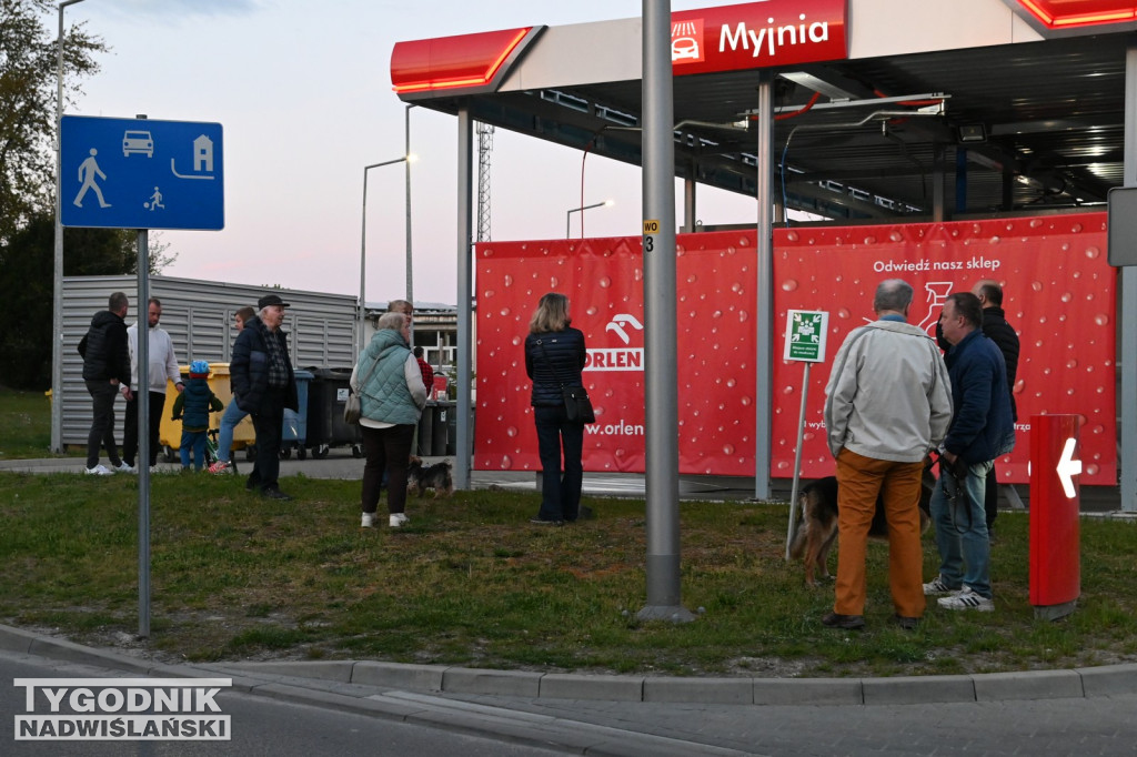 Premiera iluminacji wieży ciśnień w Tarnobrzegu