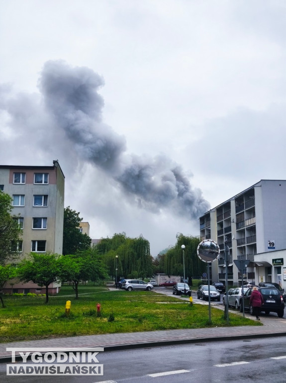 Pożar mieszkania na ul. Matejki w Tarnobrzegu