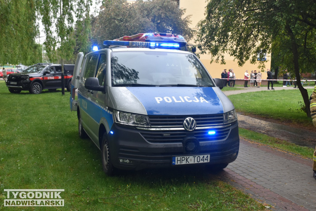 Pożar mieszkania na ul. Matejki w Tarnobrzegu