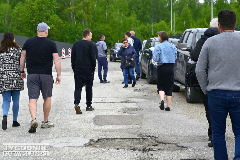 Protest w sprawie wytwórni mas bitumicznych w Stalach