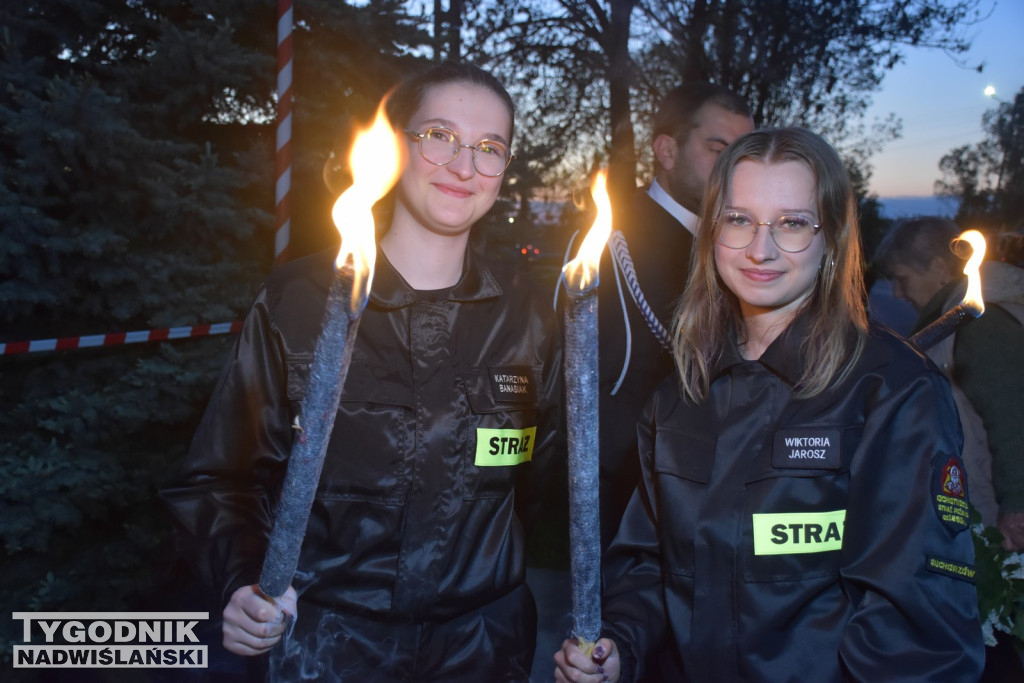 Powitanie wozu strażackiego w Suchorzowie