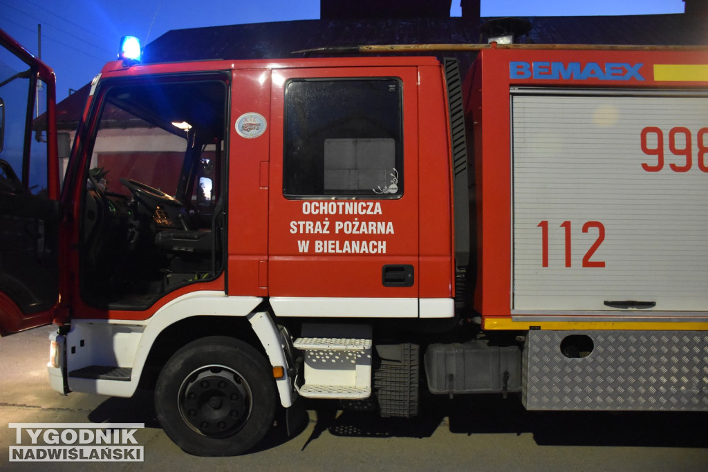 Powitanie wozu strażackiego w Suchorzowie