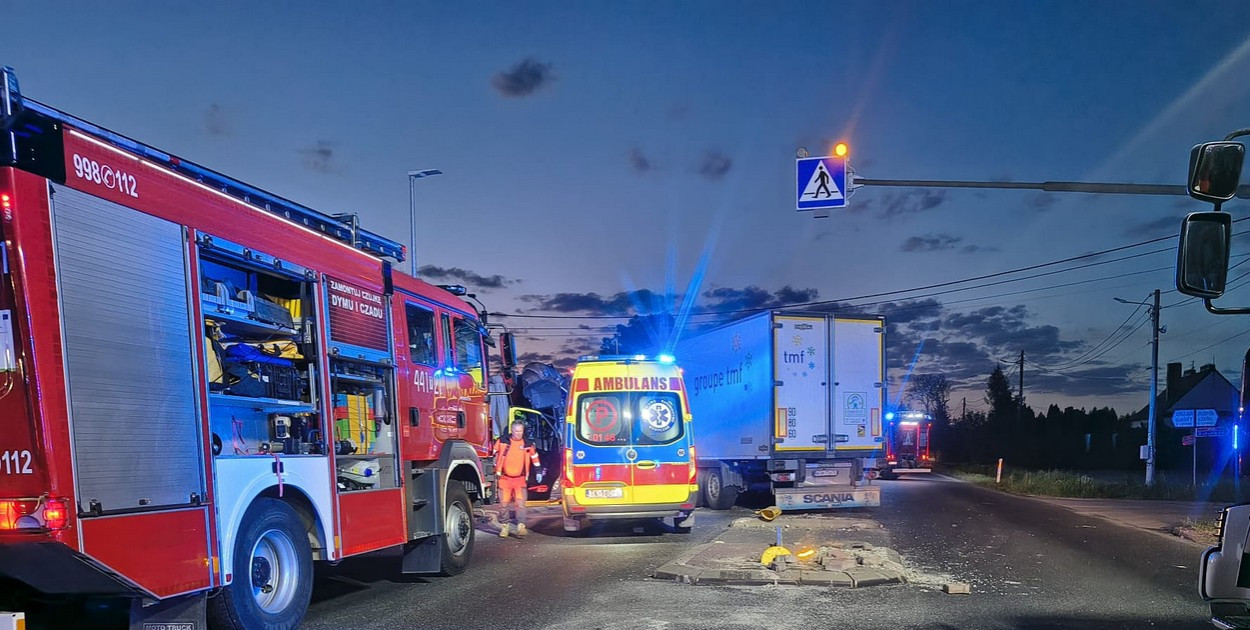 Wypadek na DK9 w Lipniku