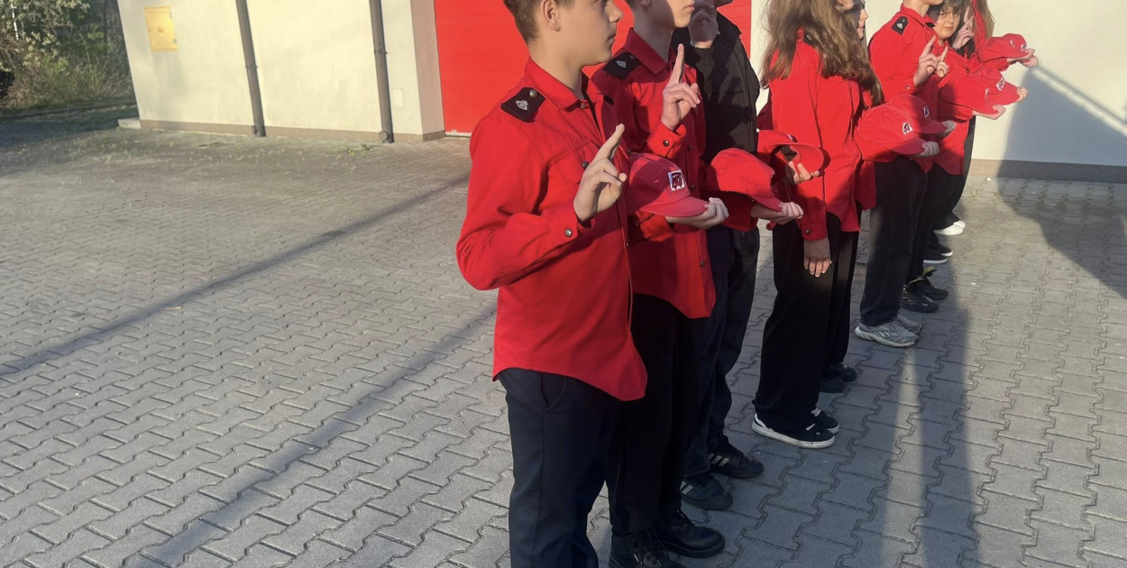 Ślubowanie MDP w OSP Mokrzyszów