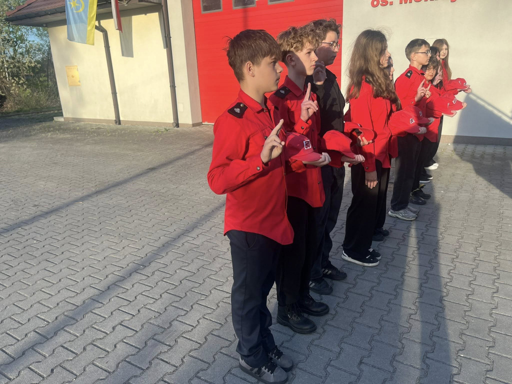 Ślubowanie MDP w OSP Mokrzyszów