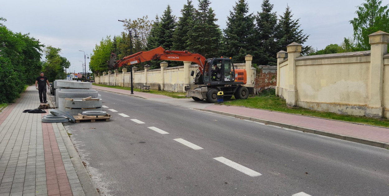 Zamknięta ul. Sandomierska w Tarnobrzegu