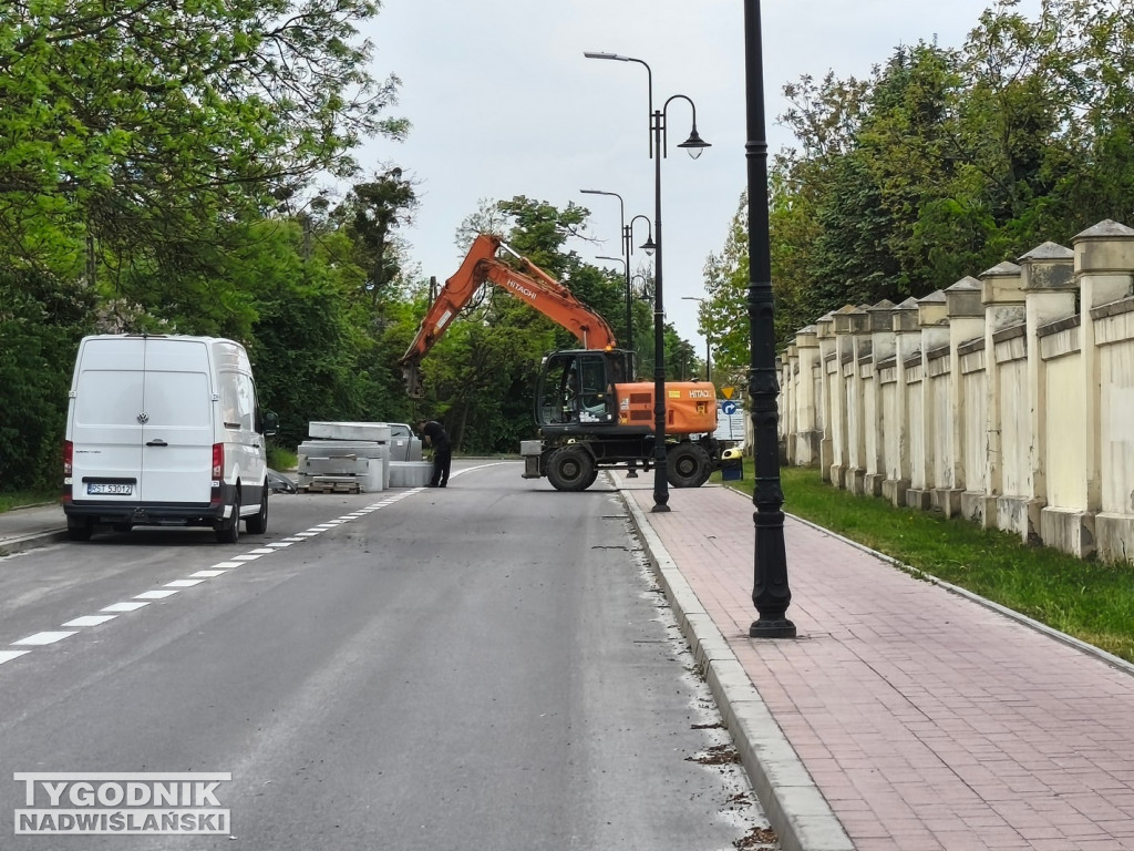Zamknięta ul. Sandomierska w Tarnobrzegu