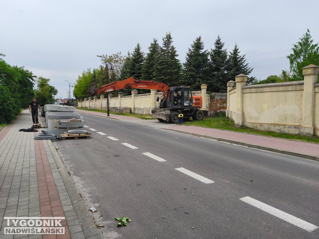 Zamknięta ul. Sandomierska w Tarnobrzegu