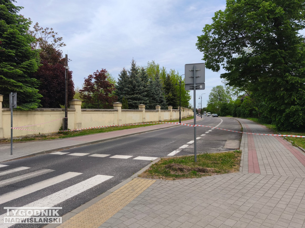Zamknięta ul. Sandomierska w Tarnobrzegu