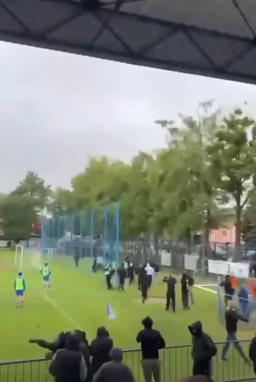 Atak kibiców Stali Gorzyce na przyjezdnych