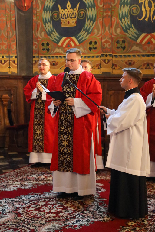 Święcenia diakonatu w sandomierskiej katedrze