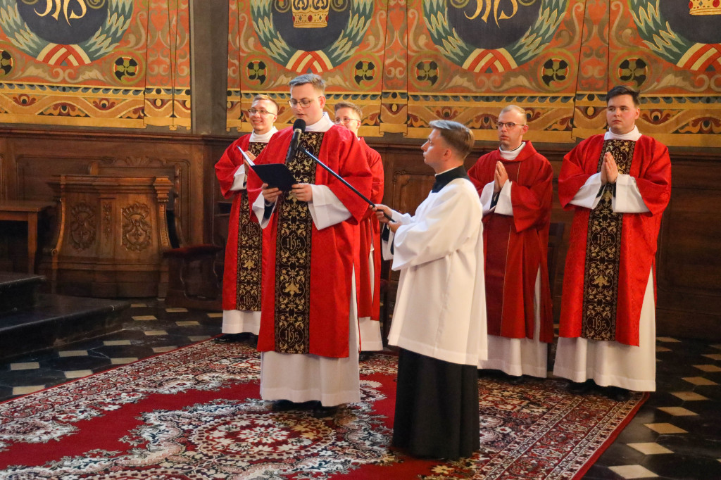 Święcenia diakonatu w sandomierskiej katedrze