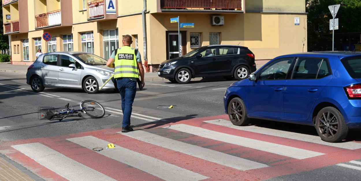 Potrącenie rowerzystki w Tarnobrzegu