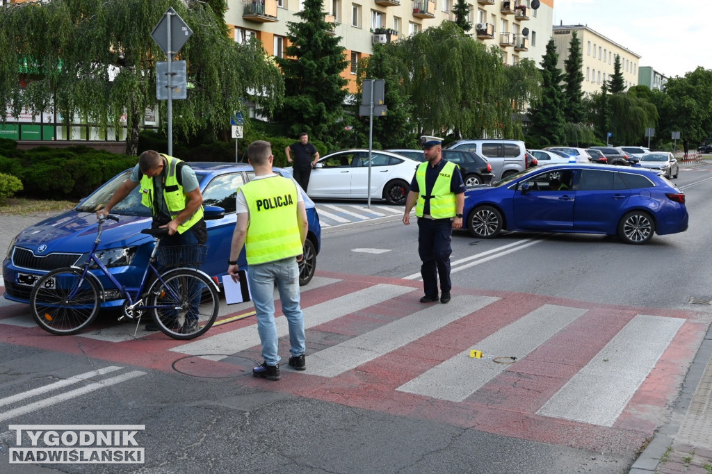 Potrącenie rowerzystki w Tarnobrzegu