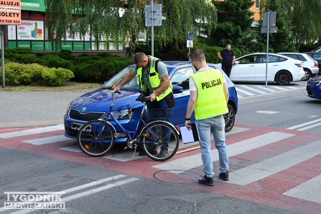 Potrącenie rowerzystki w Tarnobrzegu