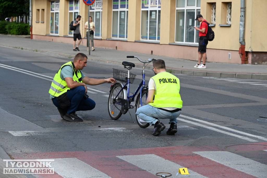 Potrącenie rowerzystki w Tarnobrzegu