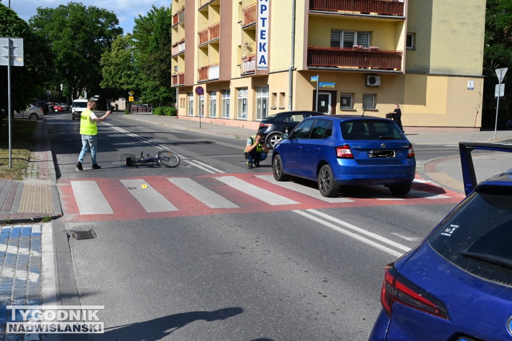 Potrącenie rowerzystki w Tarnobrzegu