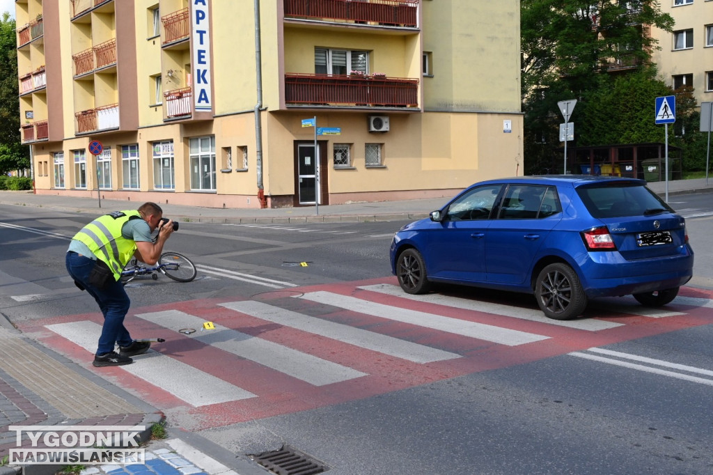 Potrącenie rowerzystki w Tarnobrzegu