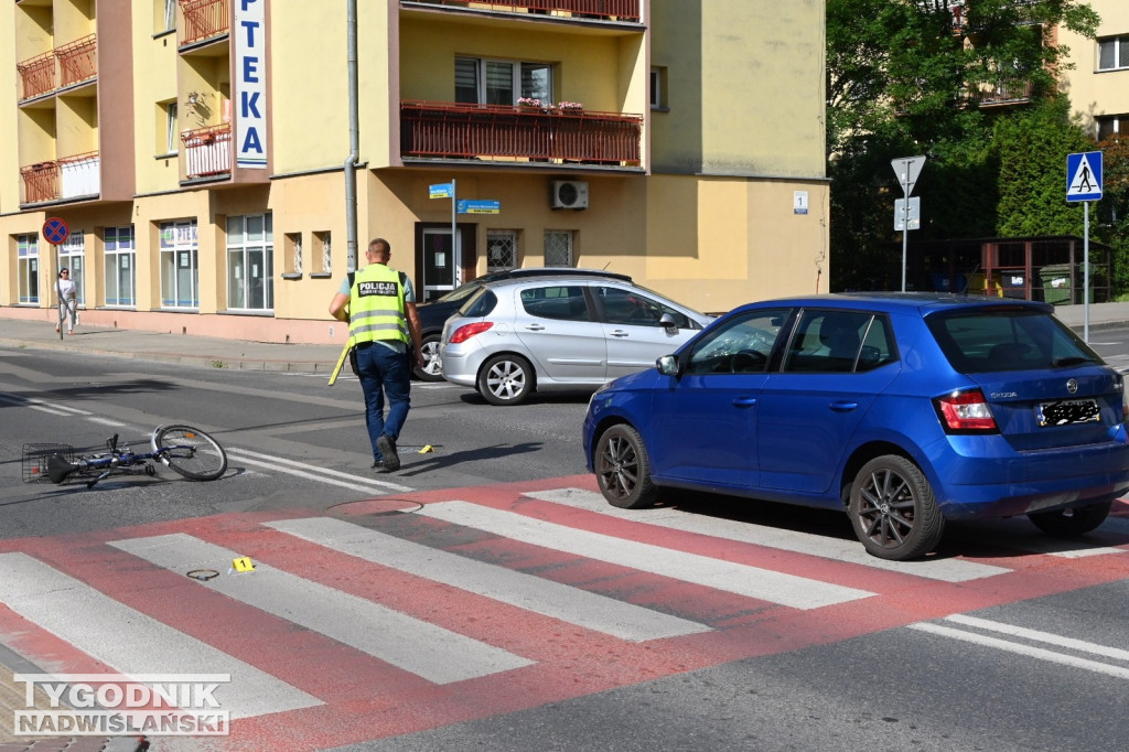 Potrącenie rowerzystki w Tarnobrzegu