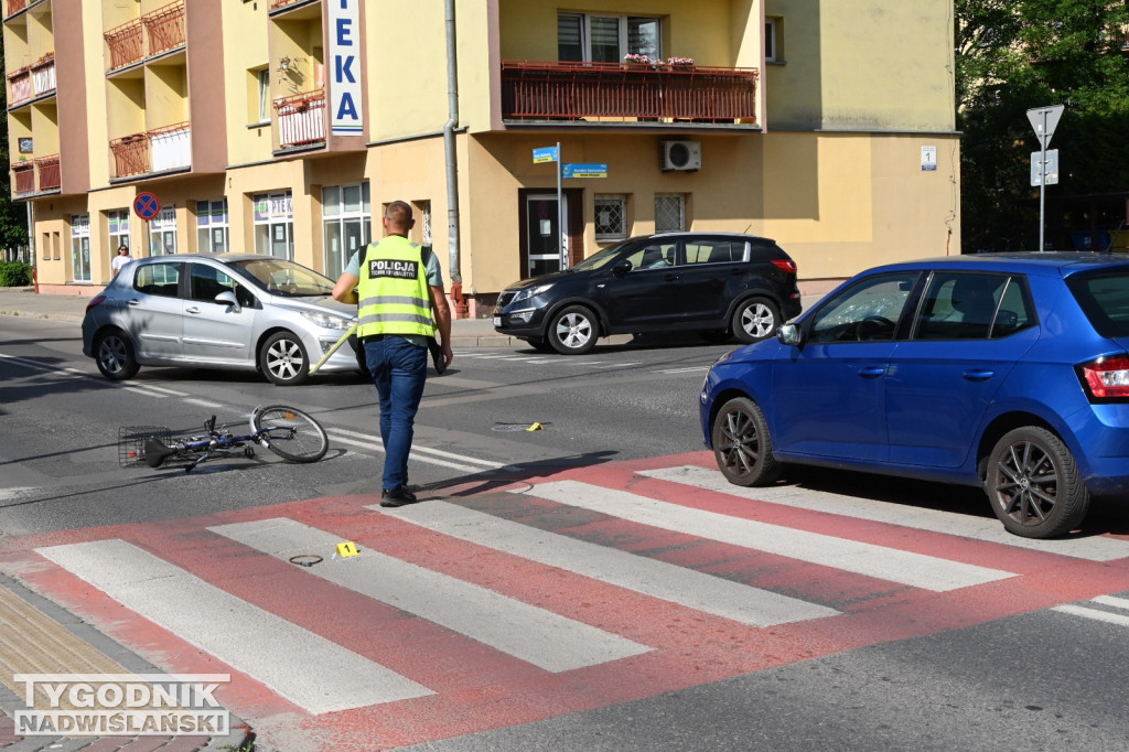 Potrącenie rowerzystki w Tarnobrzegu