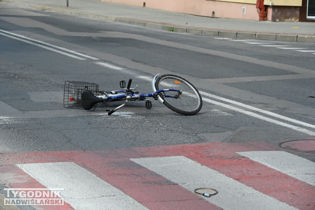 Potrącenie rowerzystki w Tarnobrzegu
