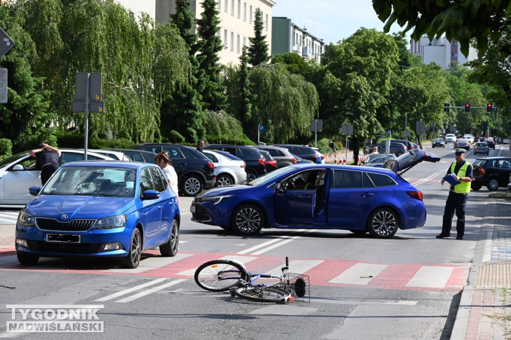 Potrącenie rowerzystki w Tarnobrzegu