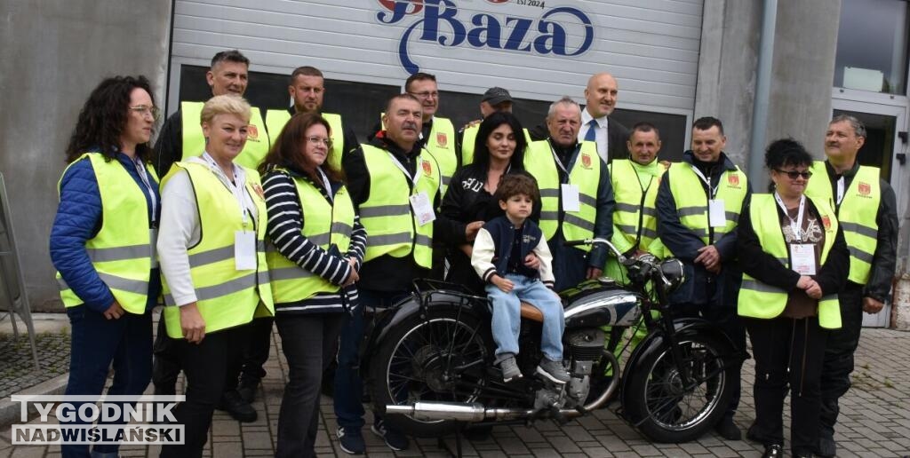 Przystanek motocyklistów w Sandomierzu