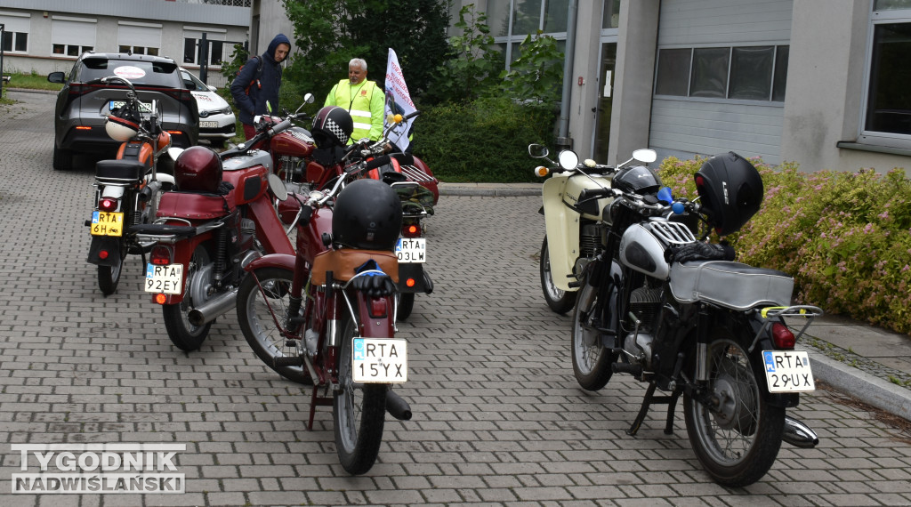 Przystanek motocyklistów w Sandomierzu