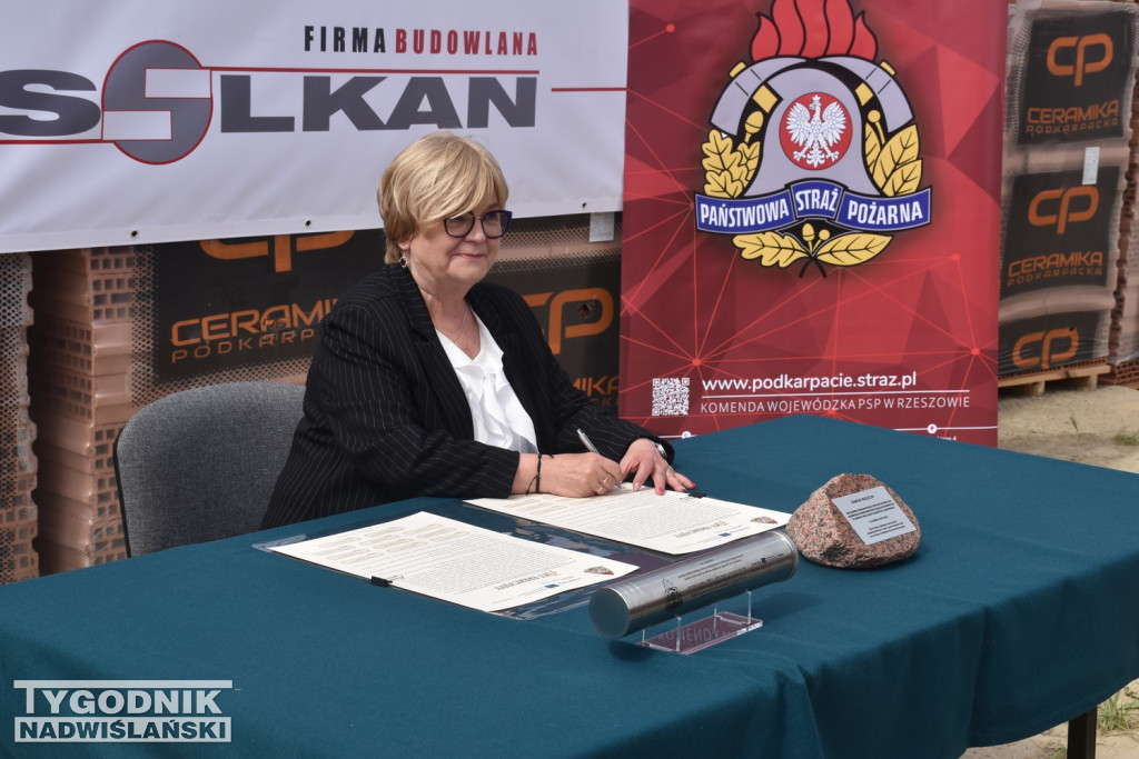 Wmurowanie kamienia węgielnego pod Centrum Ratownictwa